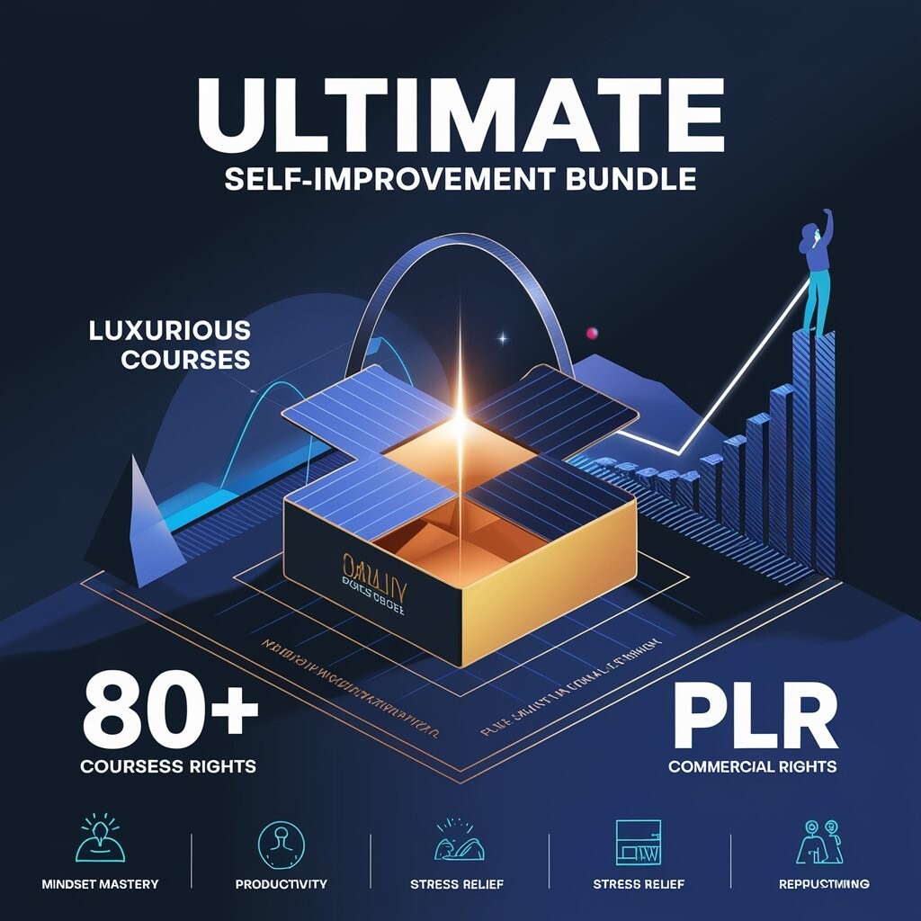 “🔥 Ultimate Self Help Bundle: 80+ Courses for Mindset, Productivity & Success!