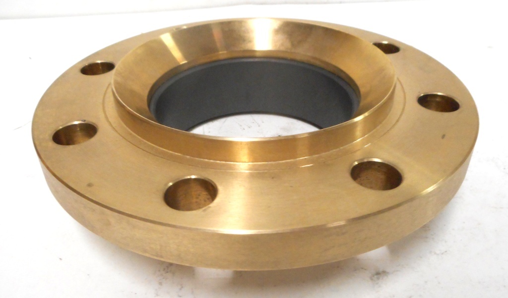 BARCO, FLANGE W/ GRAPHITE LINER, BRASS, OD: 7-7/8″, ID: 3-3/4″