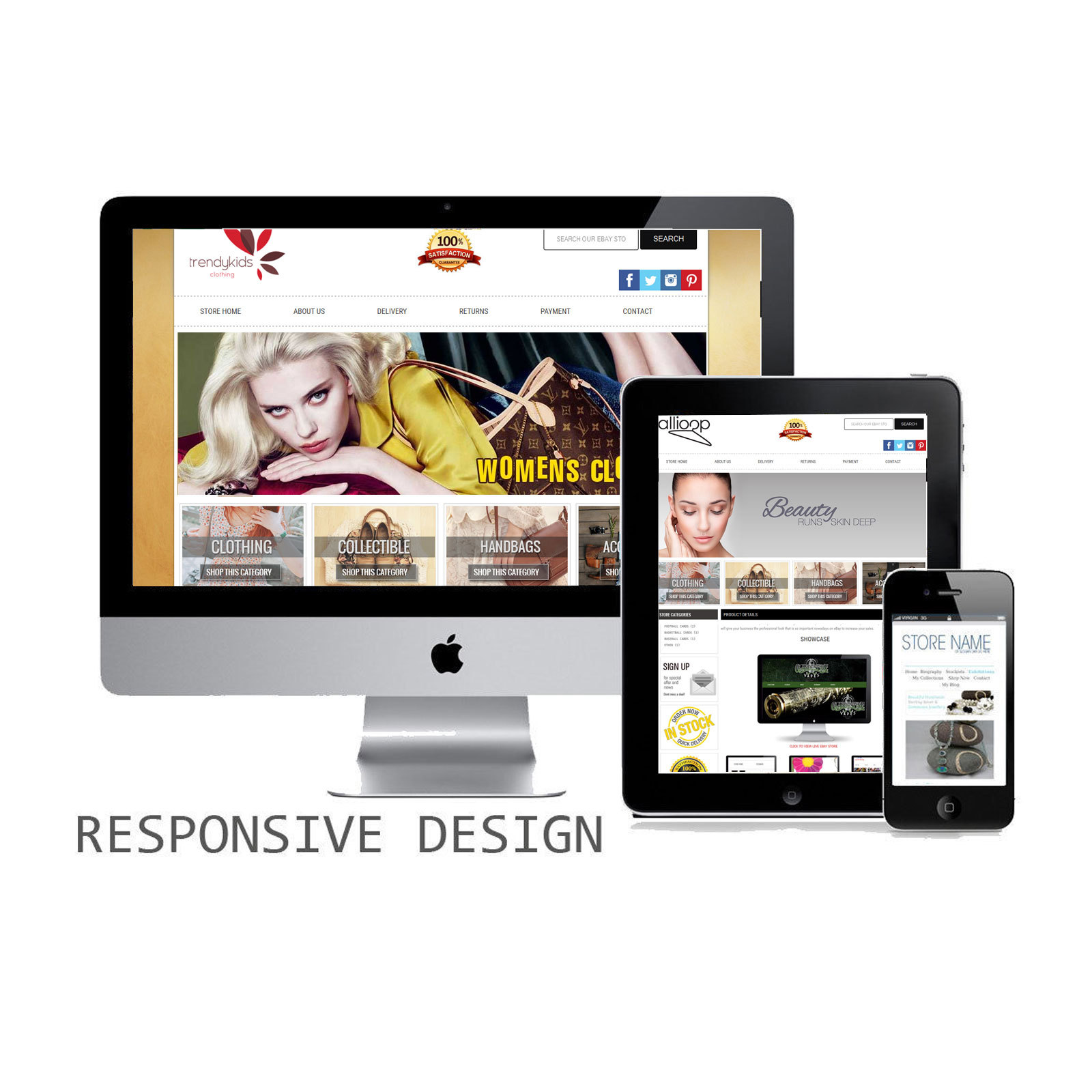 Ebay store and Listing Template eBay template design services