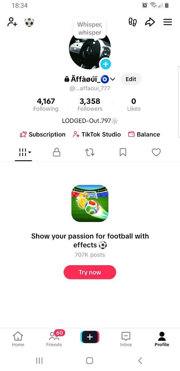 old tiktok 3 years | +3k | link available and live