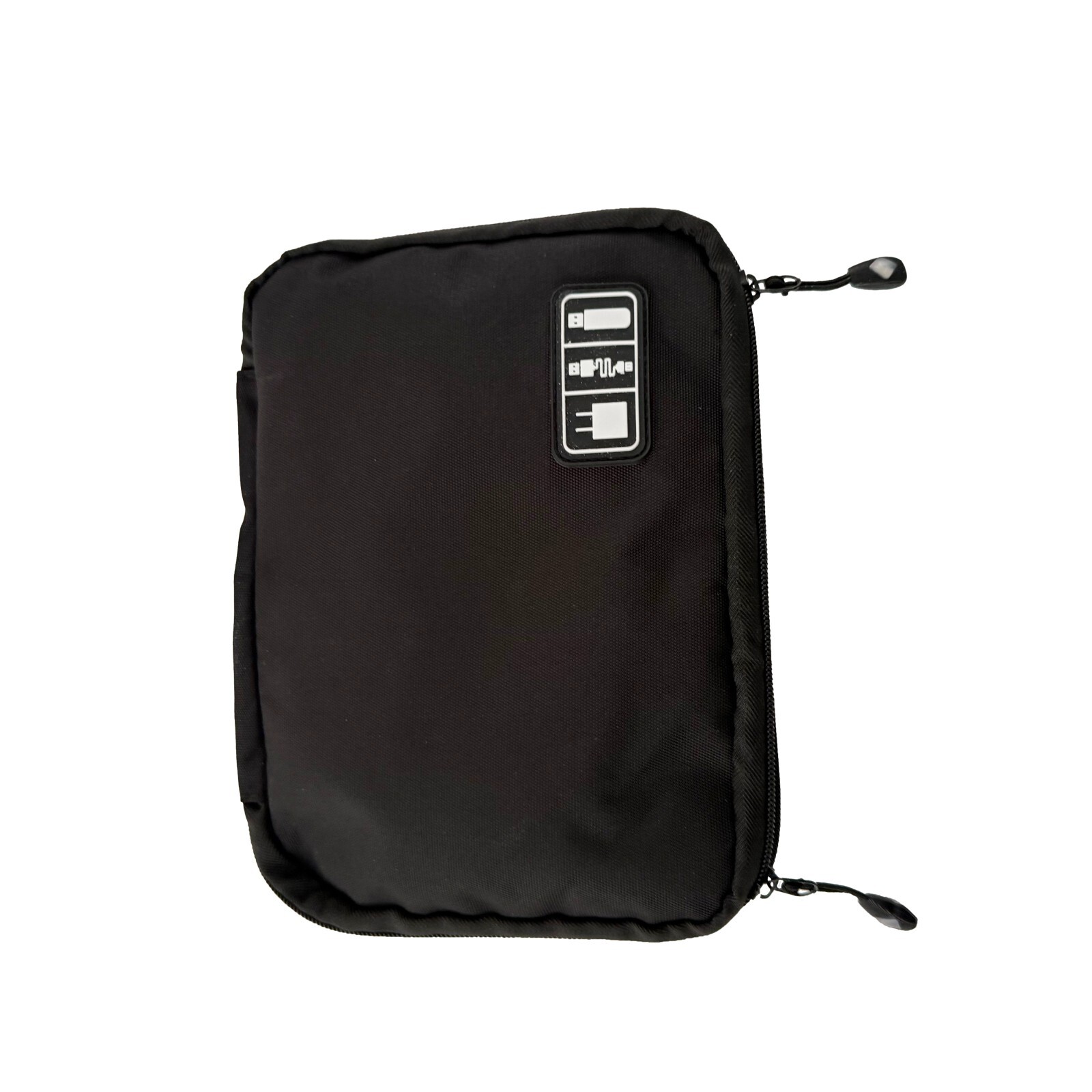 Storage Bag Mobile Phone Data Cable Portable Large Mesh Pocket Two-Way Zipper