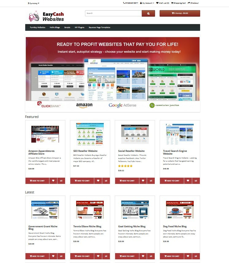 Websites, Blogs Store PRELOADED, Free Installation + Hosting + SSL