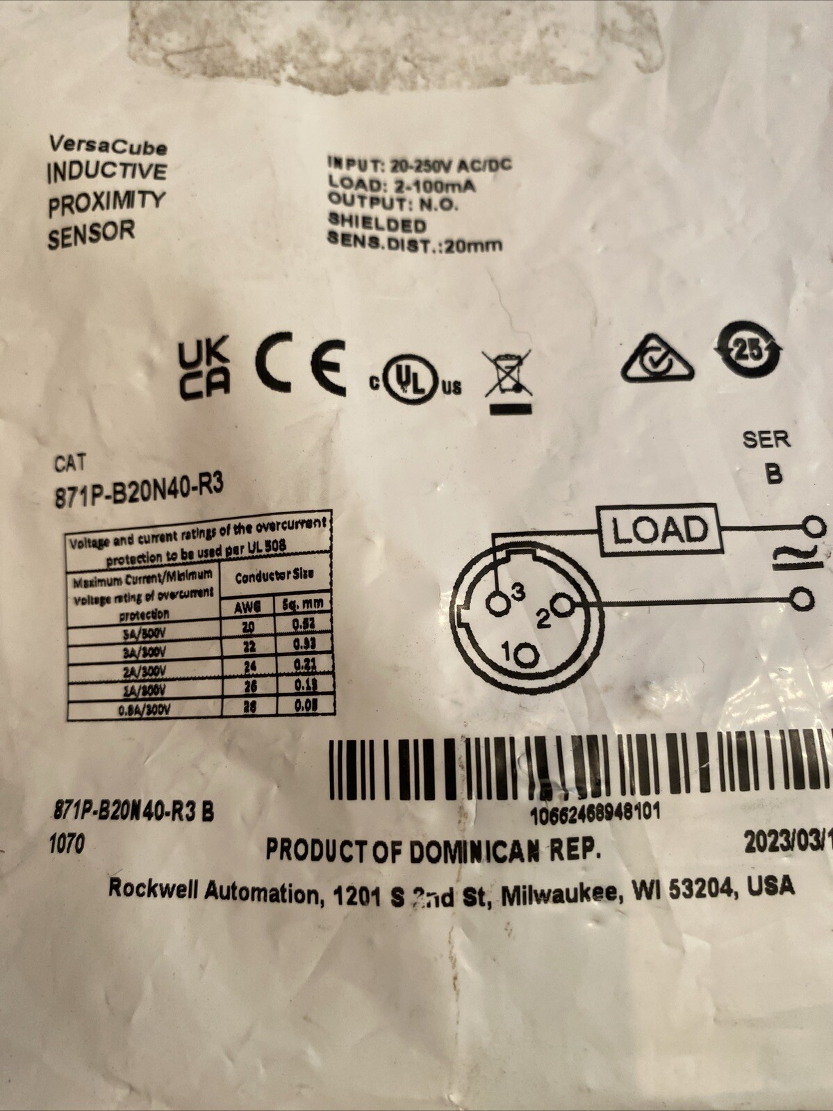 Cat 871P-B20N 40–R3