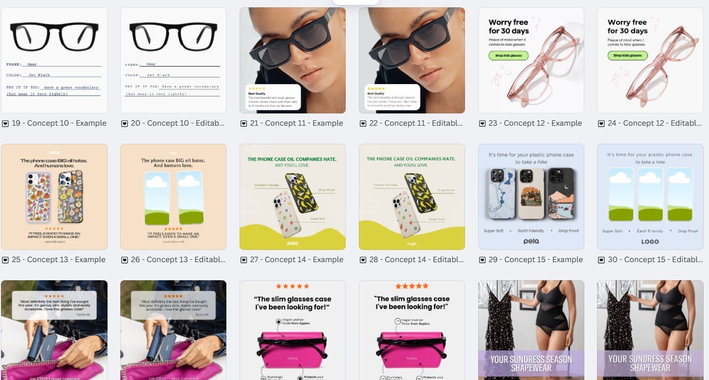 150 Professional Canva Fashion Ad Templates | Ready-to-Use Digital Designs***