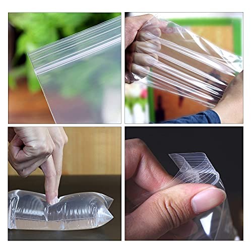 100 Clear Zipper Bags 2 x 8 Inch Resealable Plastic Poly Storage Jewelry Craft