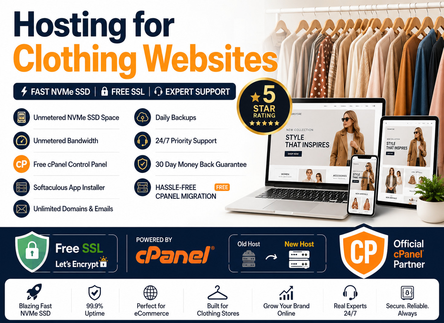 Hosting for Clothing Websites – 👕 Fast Secure & Unlimited SSD Hosting $14.99/Yr