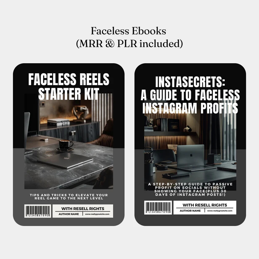 Ultimate Men Faceless Digital Mega Marketing Bundle with MRR & PLR – 75+ Reels
