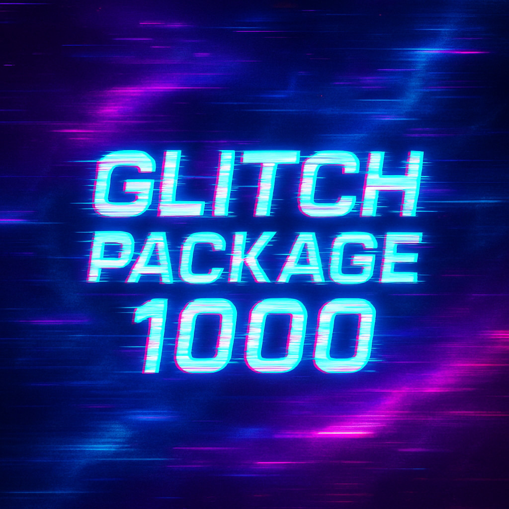 Glitch Package 1000 – Professional Digital Visual Effects Collection