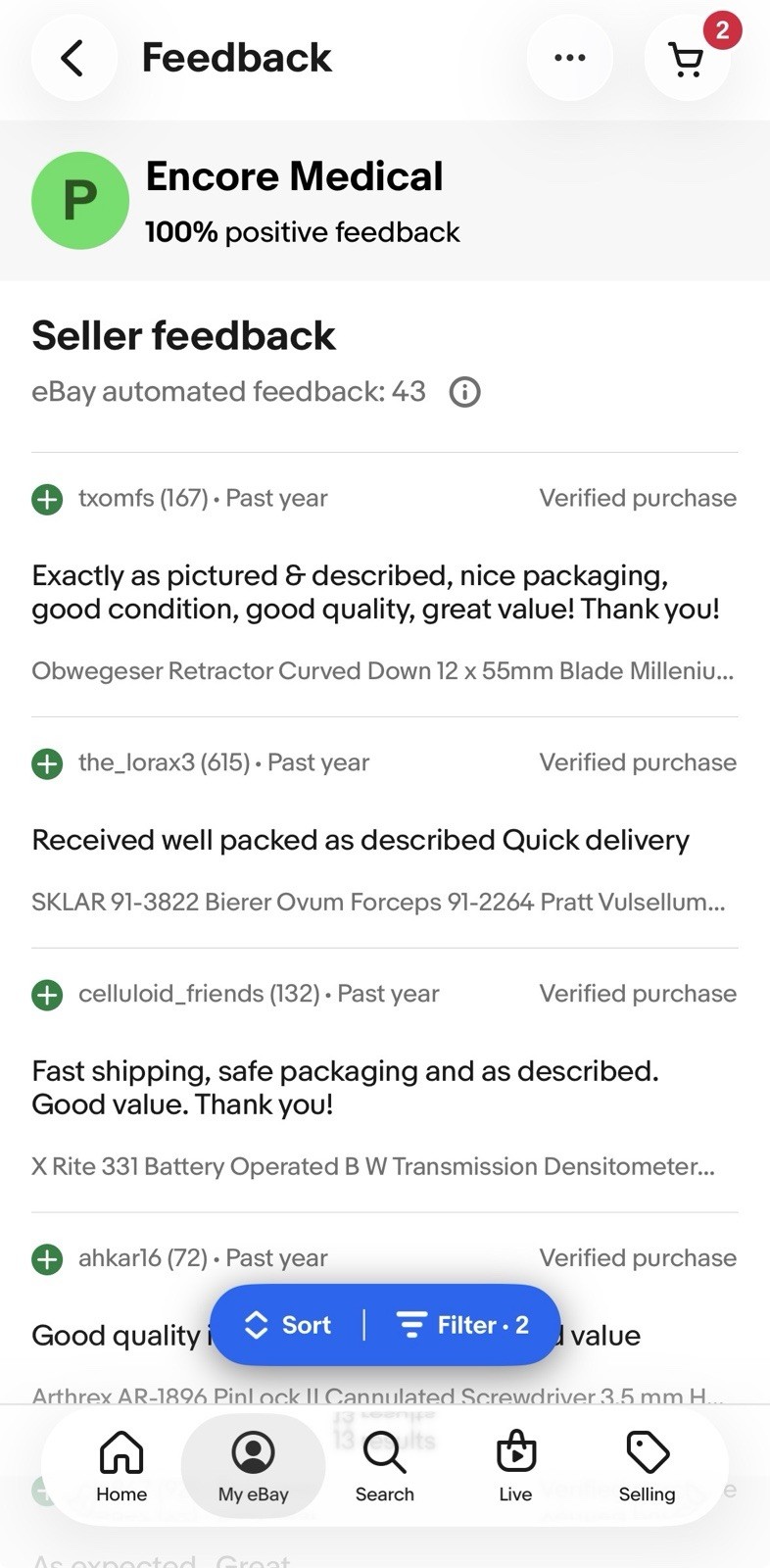 eBay Store For Sale Medical Surgical Equipment Device Parts 616 Active Listings