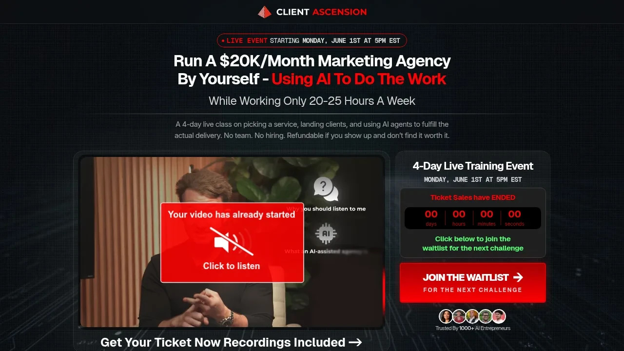Daniel Fazio – Client Ascension – 4 Day Live Training