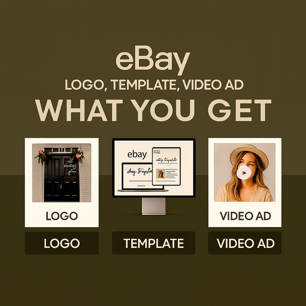eBay Branding Kit – Custom Logo, Professional Listing Template & Video Ad Packag