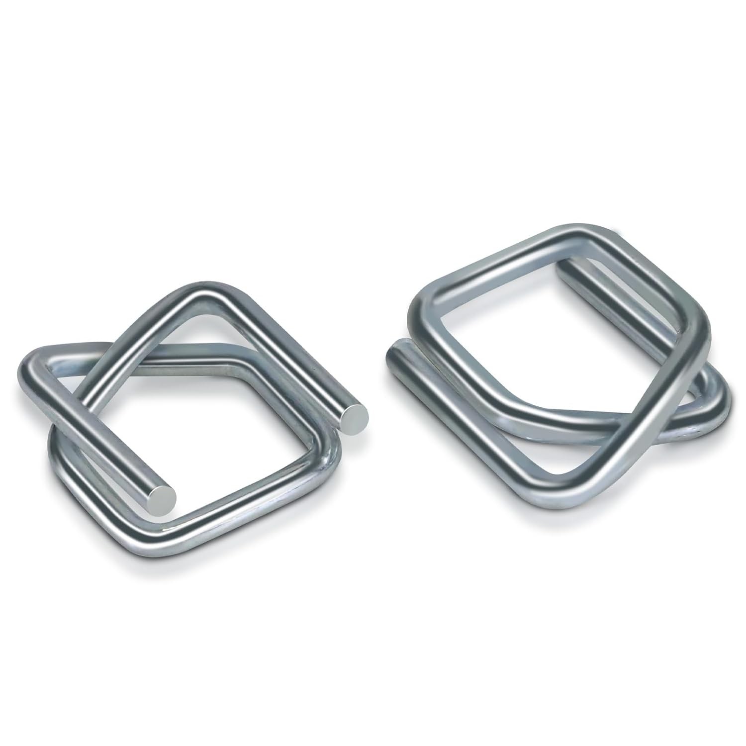 100 Pack 1/2″ Heavy Duty Galvanized Wire Buckles for Cord Strapping Banding