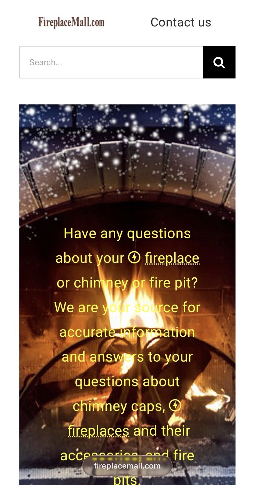 www.FireplaceMall.com Domain Name and Affiliate Link Site – 25 Years Online