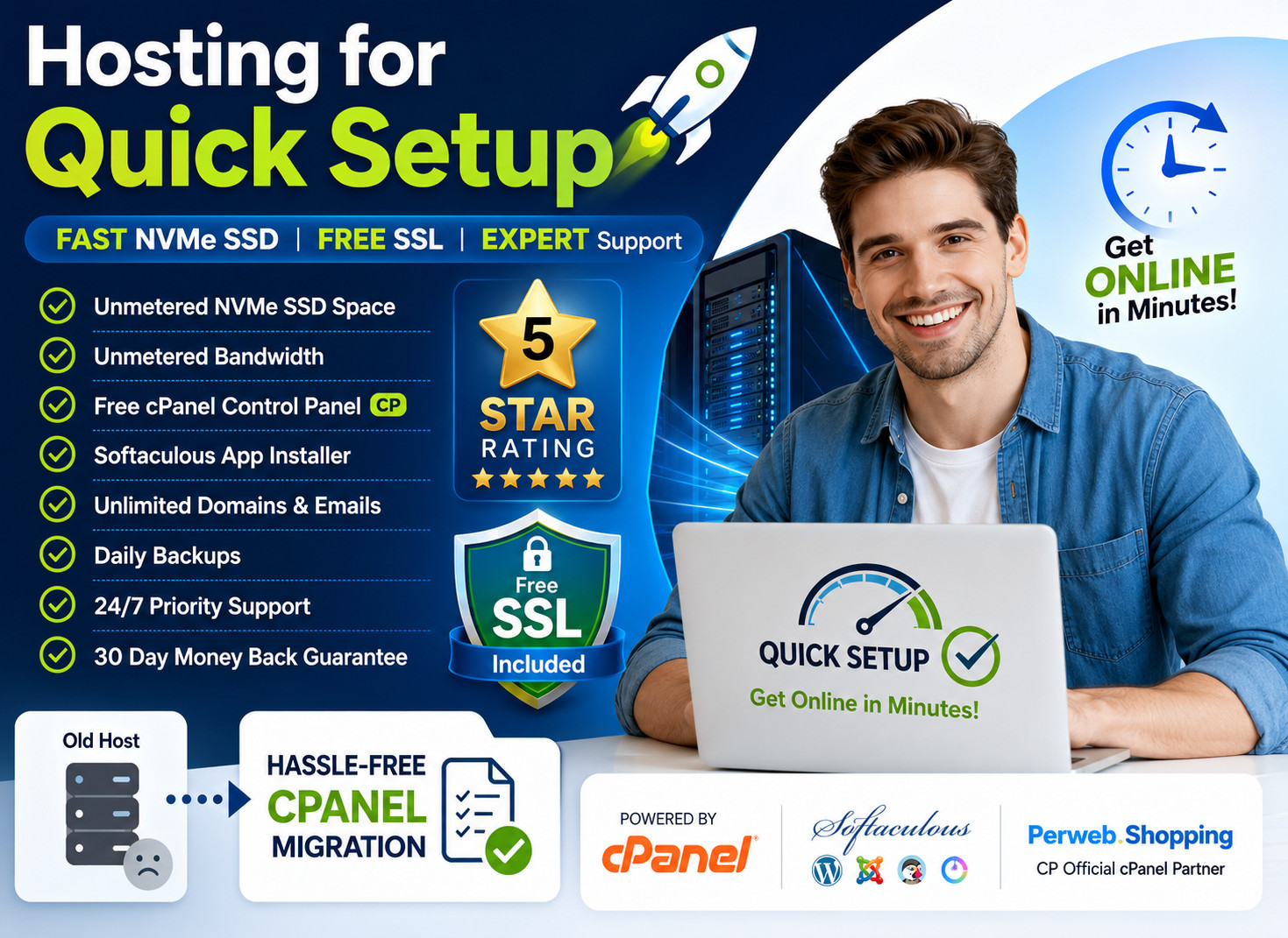 Hosting for Quick Setup – ⚙️ Instant SSD + SSL + DDoS Protection | $14.99/Year!