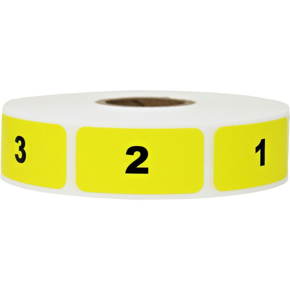 Yellow & Black Consecutive Number Inventory Labels 1 – 1000 | .75 x 1.5″ inch