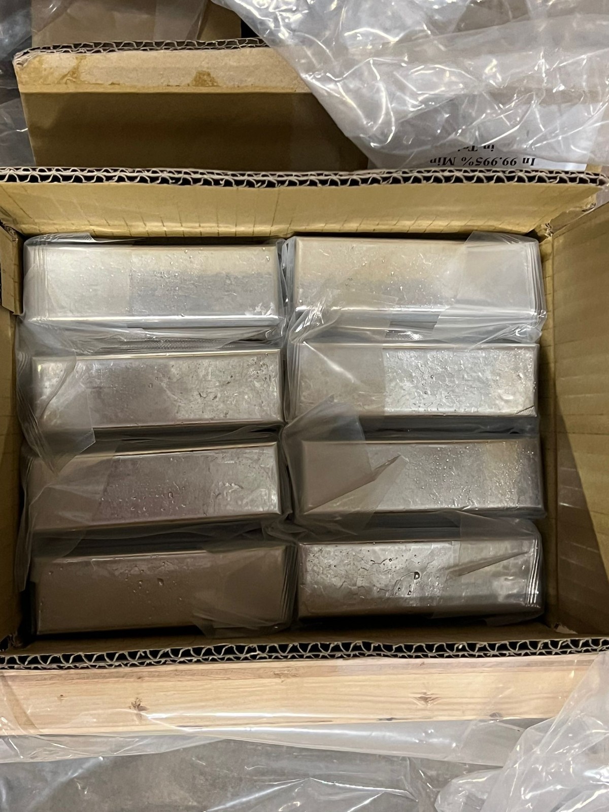 Indium Metal Bar Ingot 99.999% 5N Pure 1000g (appox. 1 kg./2.2 lbs)