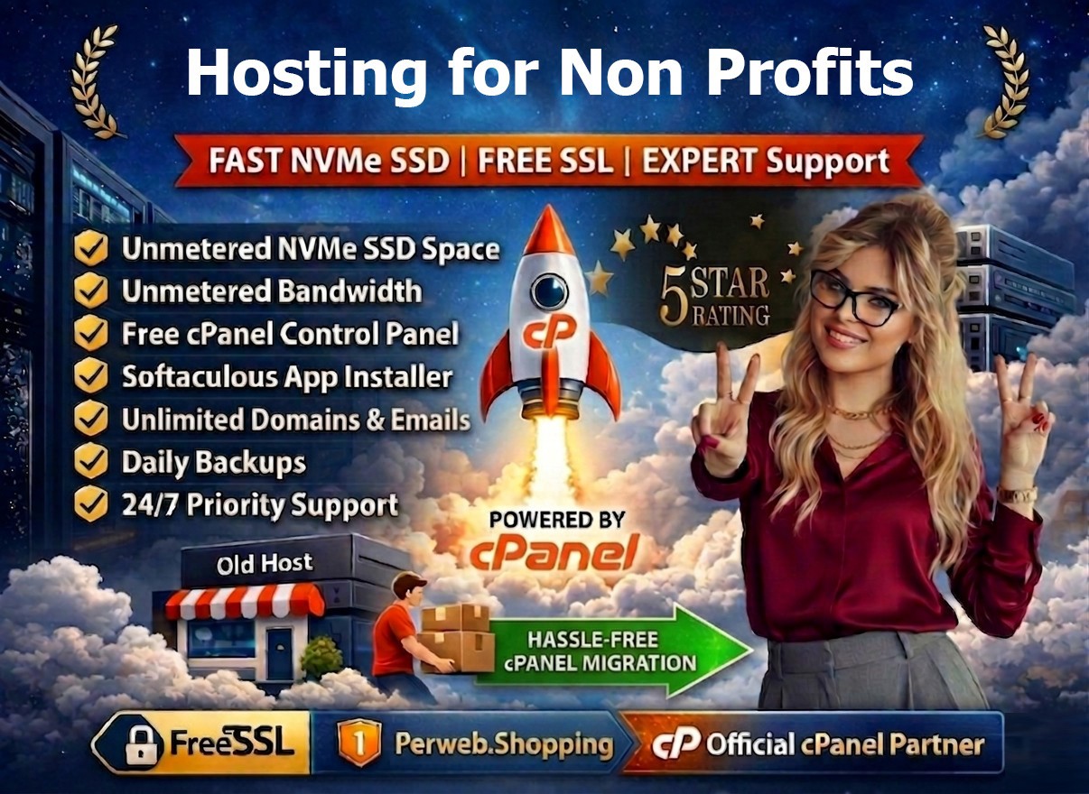 Hosting for Non Profits – ❤️ Free SSL + SSD + Email Support Bundle | $14.99/Year