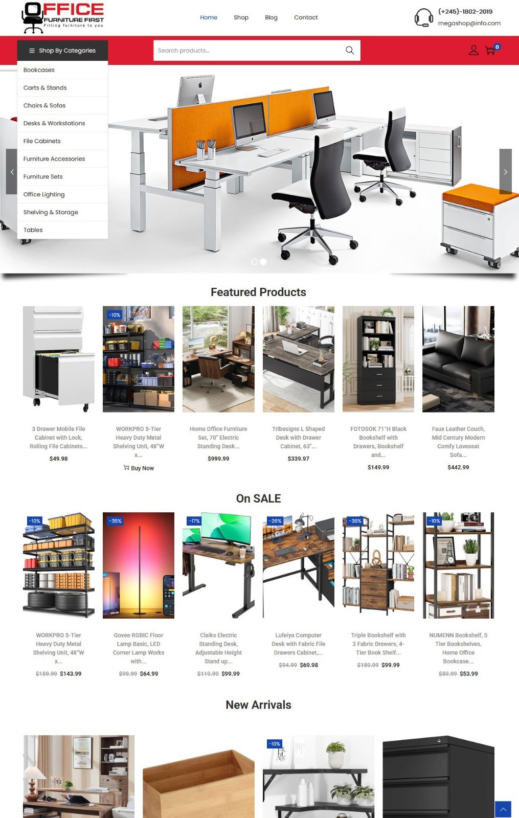 Office Furniture Shop – Affiliate / Drop Shipping Website + eCommerce