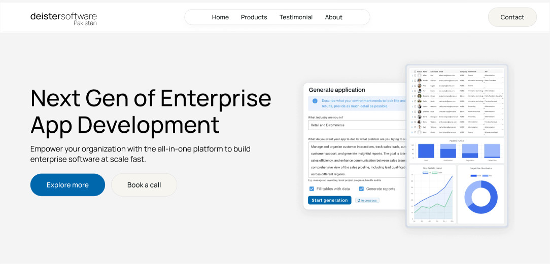 Enterprise App Development Website Template | Modern SaaS Landing Page | Busines