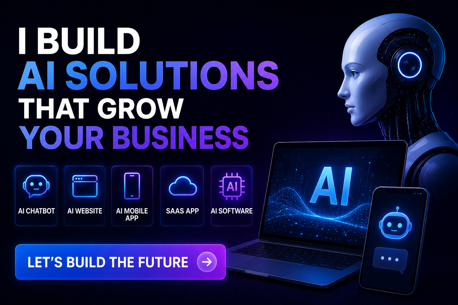 I will develop ai website, ai chatbot, ai mobile app, saas app and ai software