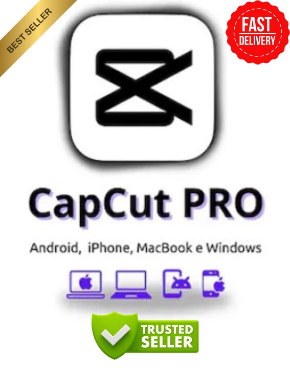 CapCut Pro 12 Months Access – AI Features & 4K – Mobile/PC/Web – Fast Delivery