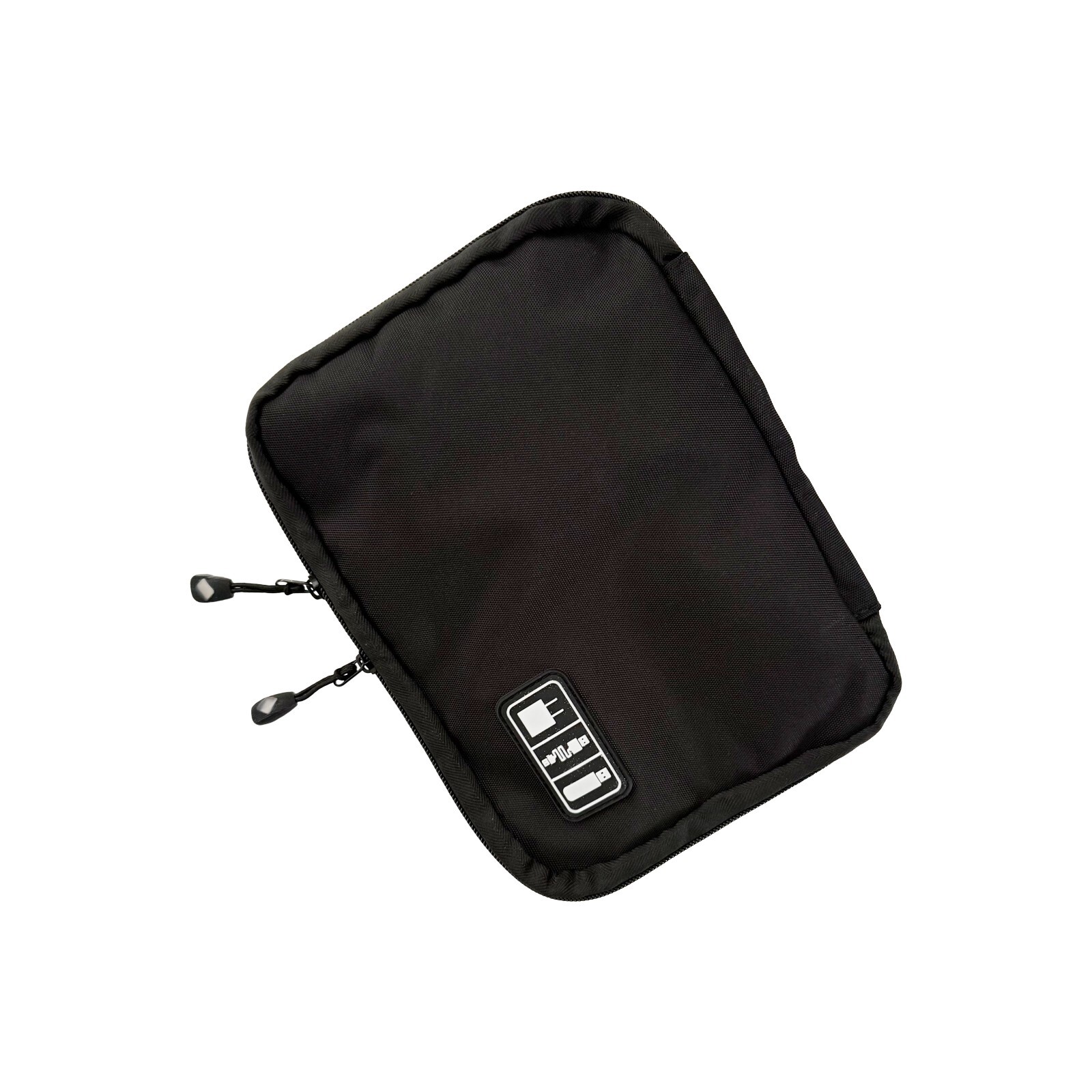 Storage Bag Mobile Phone Data Cable Portable Large Mesh Pocket Two-Way Zipper