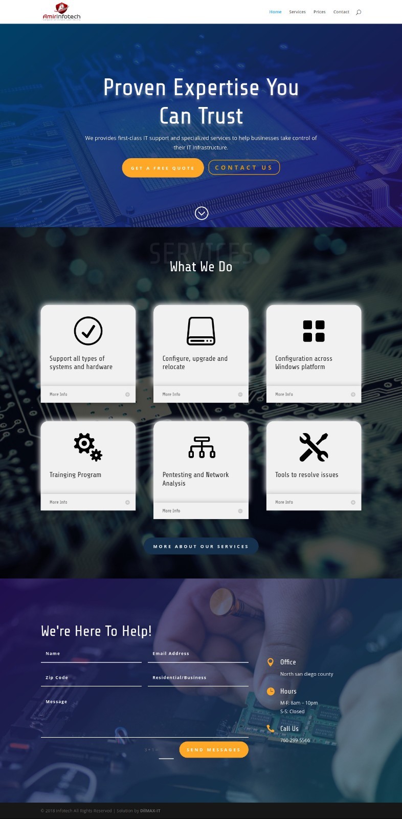 Website Web Design Four pages Web Site Design