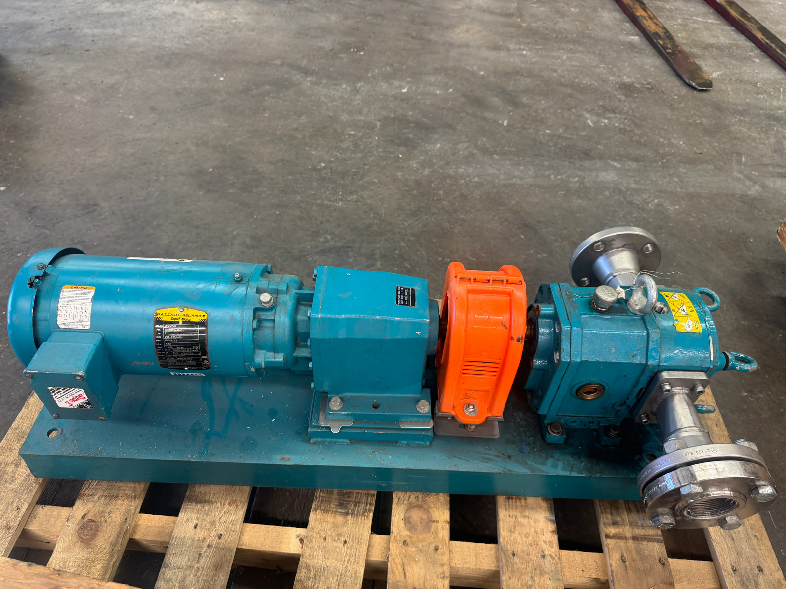 Borger Rotary Lobe Pump AL 25 2 In. 150 Lb. ANSI Flange