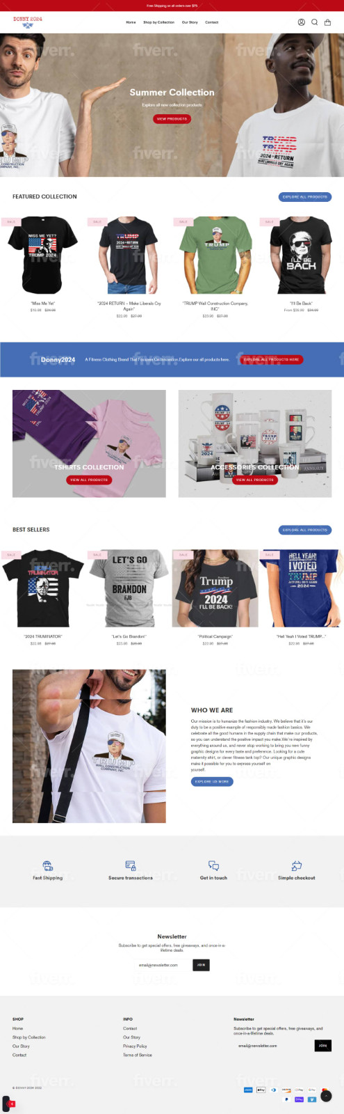 Print on demand shopify store with Printful 200+ products with premium theme POD
