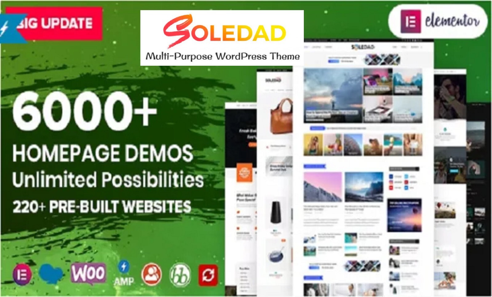6 MULTIPURPOSE WORDPRESS THEME BUNDLE AVADA BETHEME BRIDGE SOLEDAD PHLOX PORTO