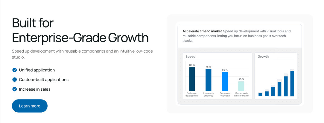 Enterprise App Development Website Template | Modern SaaS Landing Page | Busines