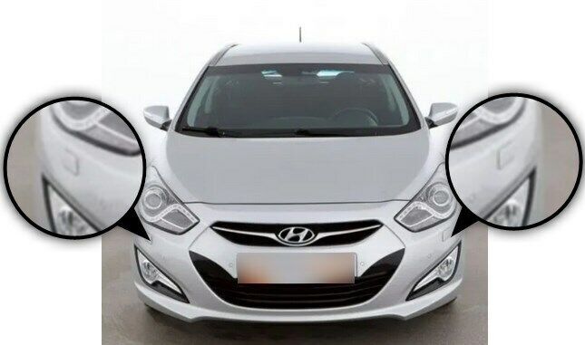 FIT TO HYUNDAI i40 FRONT WASHER HEADLIGHT NOZZLE COVER BUMPER L+R