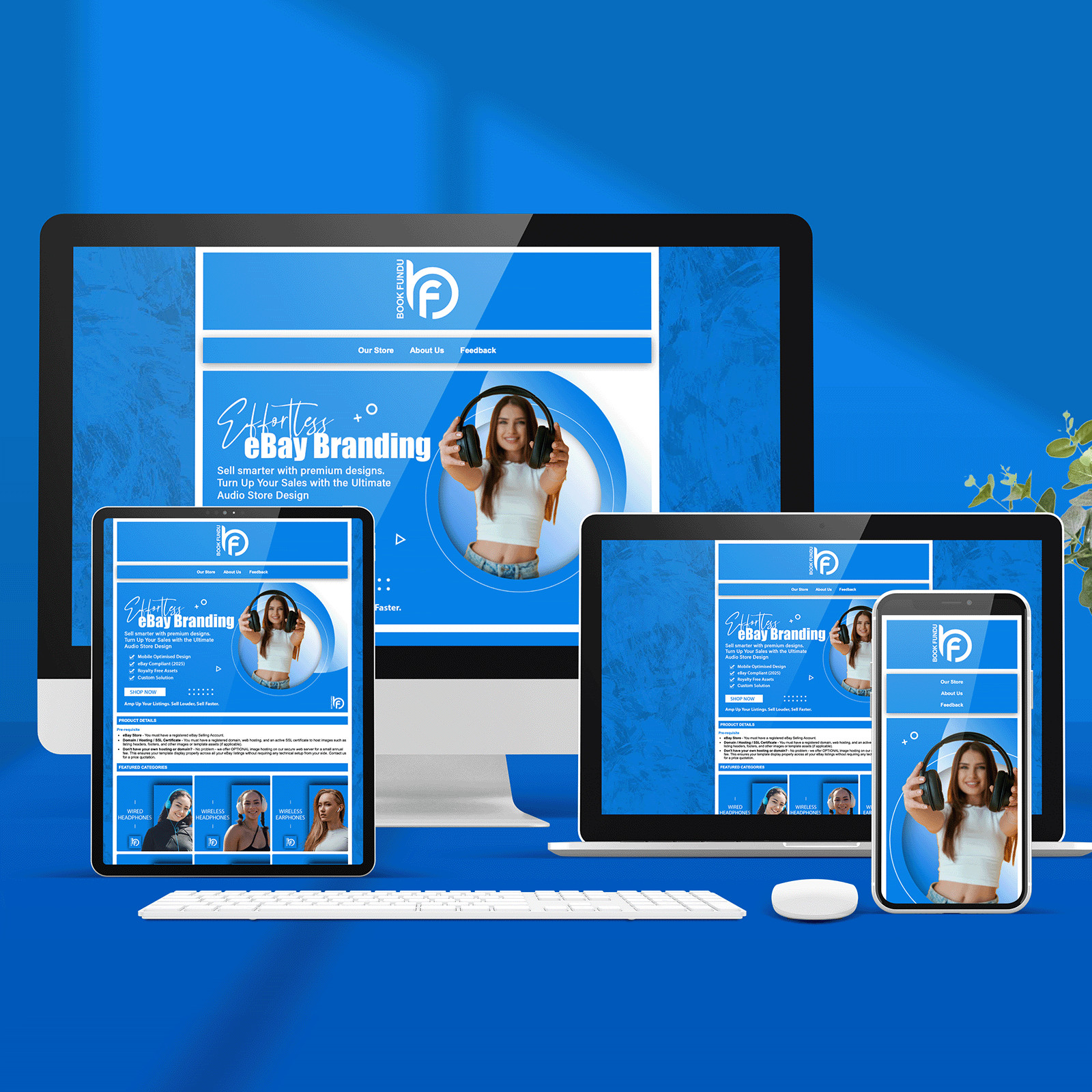 Premium eBay Template | Custom Listing Template | eBay Store Design | Billboard