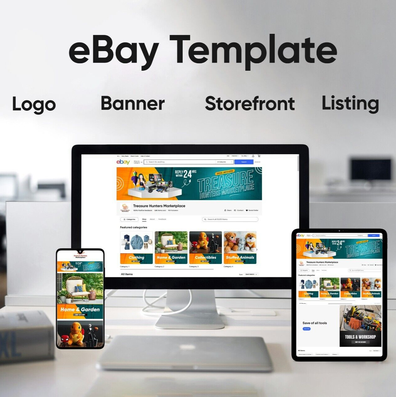eBay Storefront HTML listing template design 2024