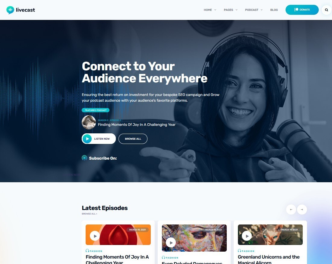 Podcast Website, Free Hosting & Installation