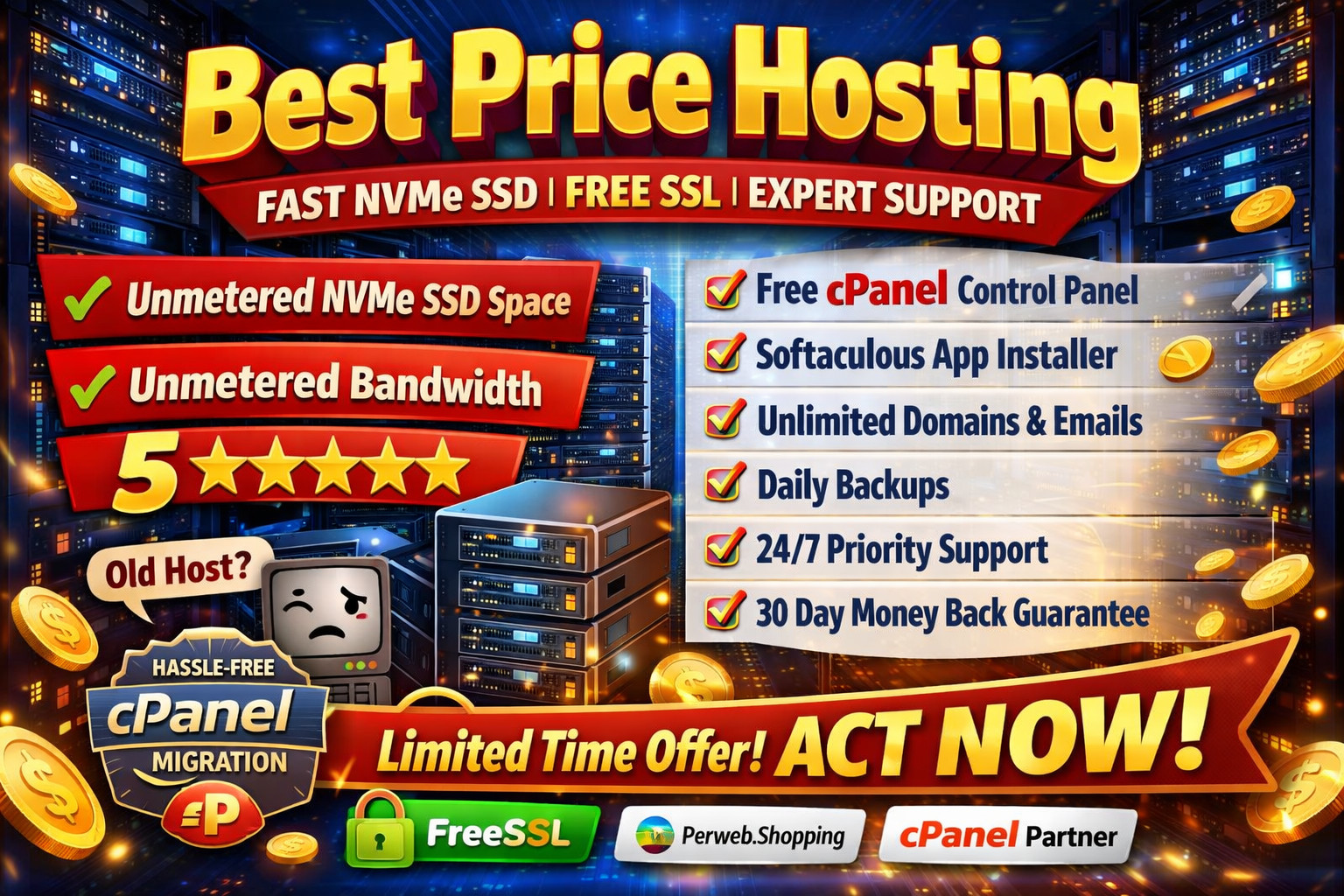 Best Price Hosting – 🥇Unlimited SSD + SSL + Email 24/7 Support | Only $14.99/Yr