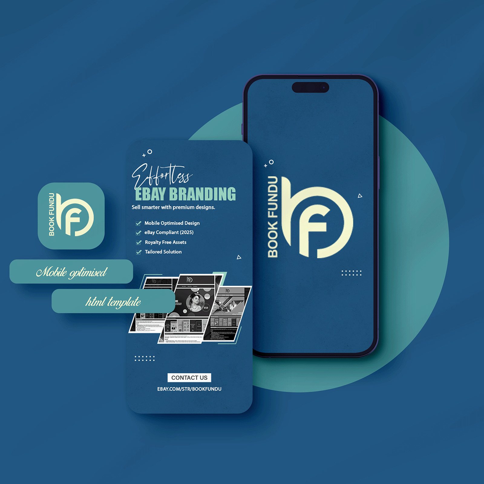 Custom eBay Store Design, HTML Listing Template & Logo Package – Responsive 2025