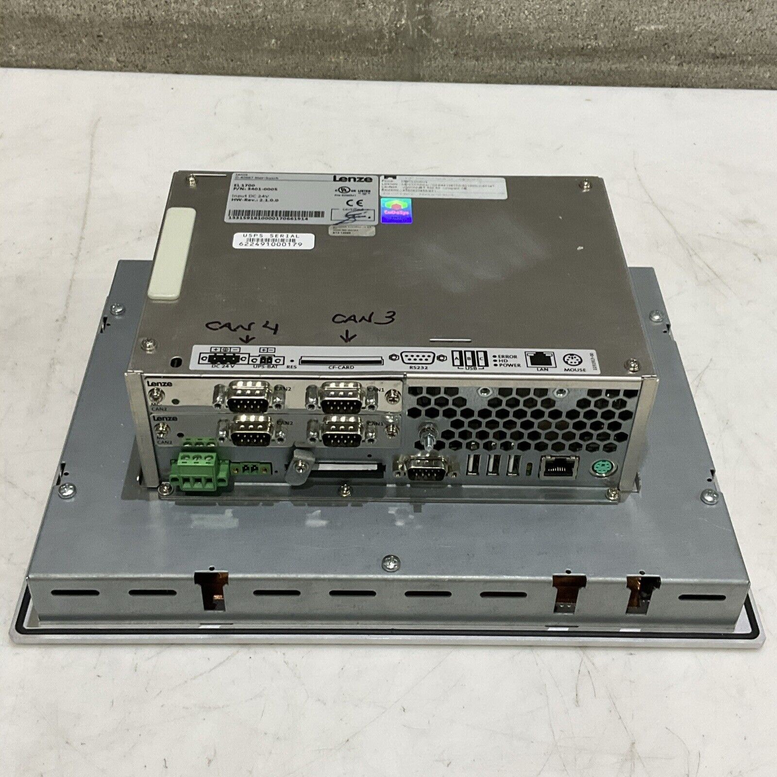 LENZE 3401-0005 OPERATOR INTERFACE TOUCHSCREEN EL 1700 U3S