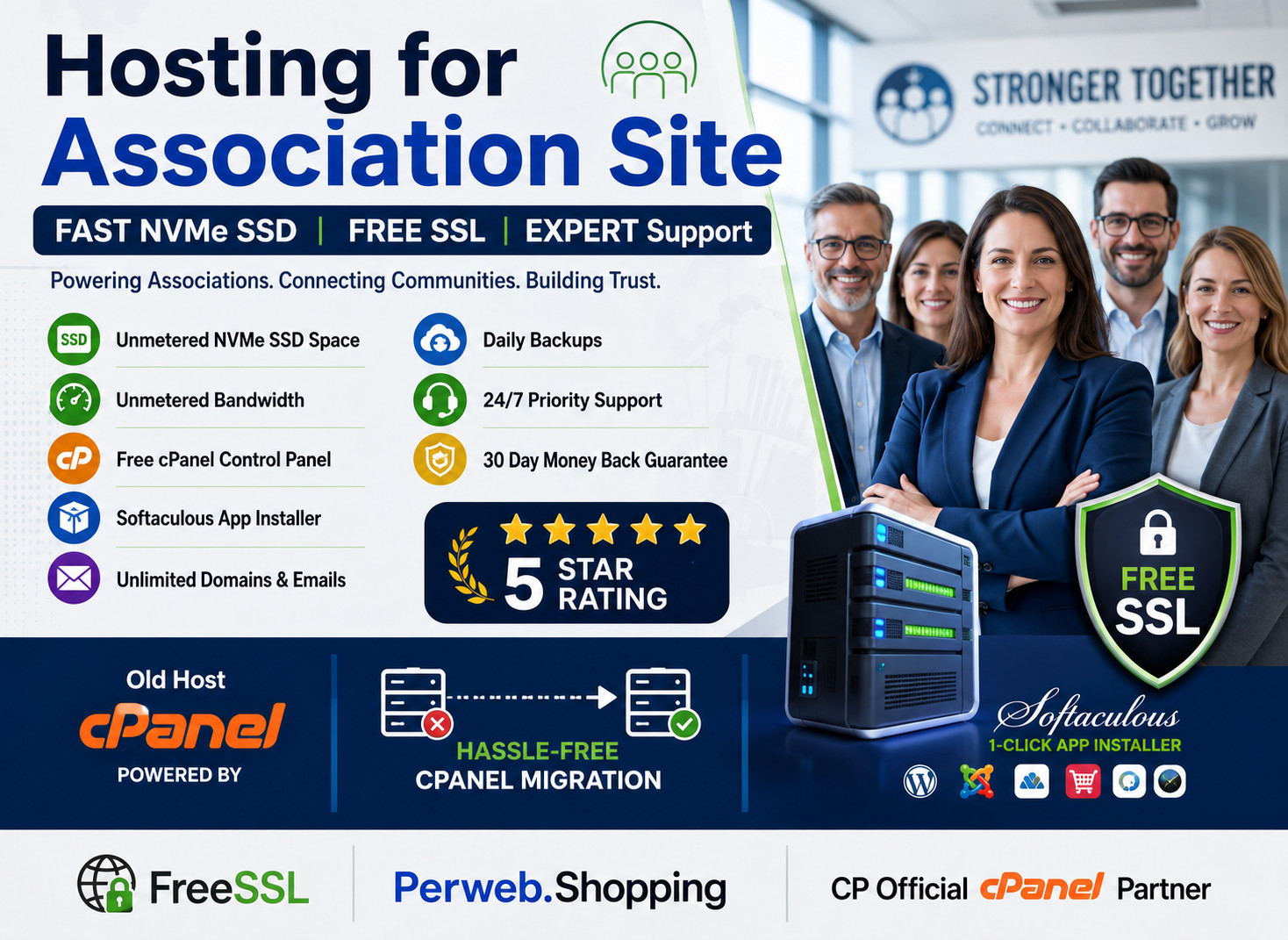 Hosting for Association Site – 🏢 Unlimited SSD + Emails + 24×7 Help – $14.99/Yr