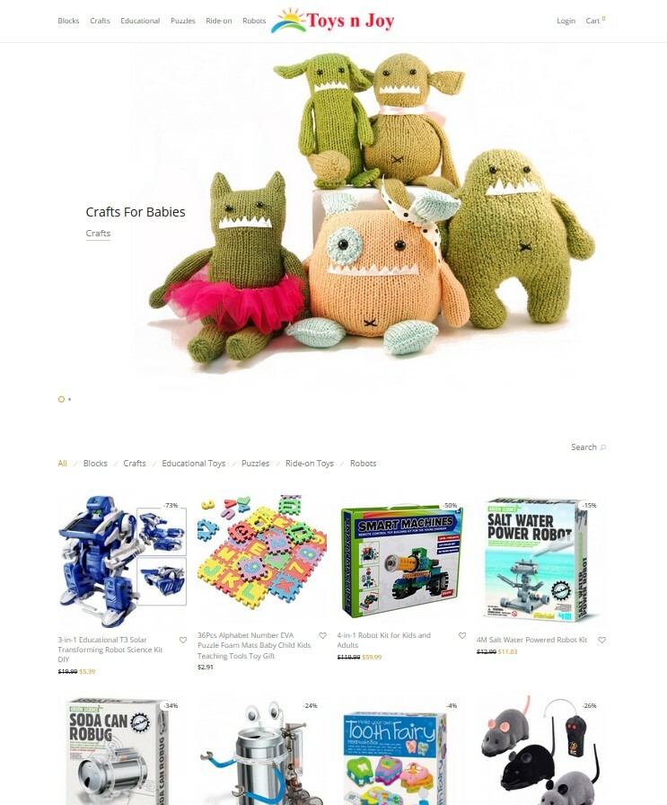 Fabulous Toys Store Website Free Installation+Hosting