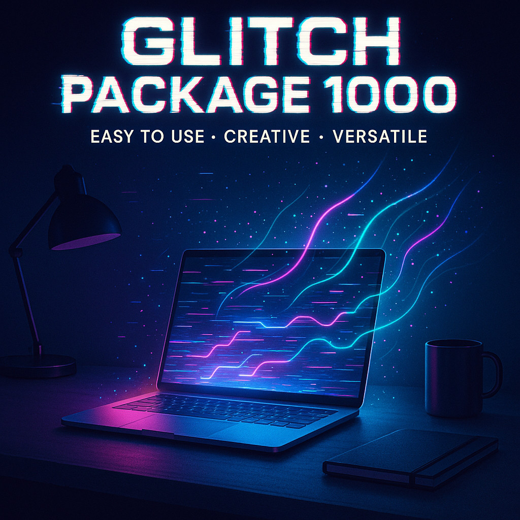 Glitch Package 1000 – Professional Digital Visual Effects Collection