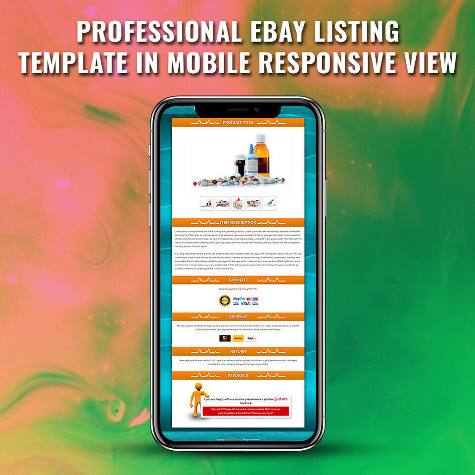 eBay Auction Listing Templates Mobile Responsive HTTP 2019 Secure