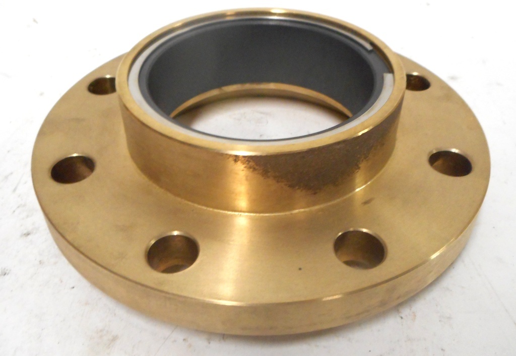 BARCO, FLANGE W/ GRAPHITE LINER, BRASS, OD: 7-7/8″, ID: 3-3/4″