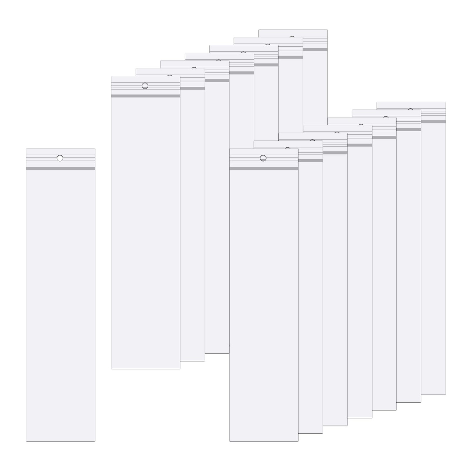100 Clear Zipper Bags 2 x 8 Inch Resealable Plastic Poly Storage Jewelry Craft