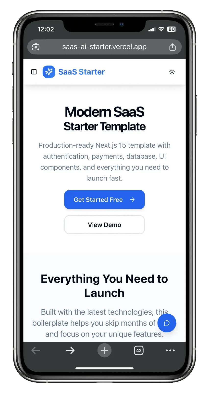 AI SaaS App Template Content Writer Image Generator Chatbot Turnkey Business Web