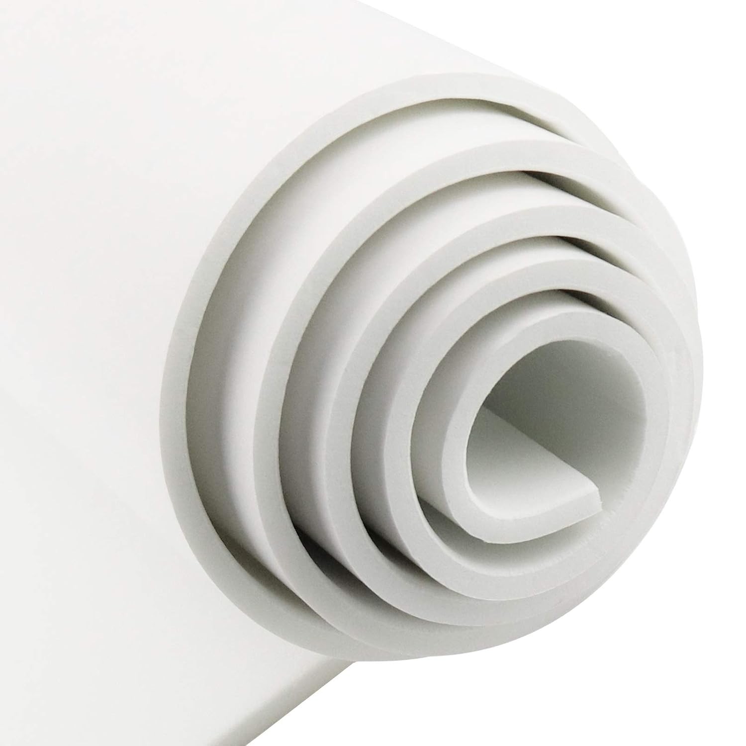 Neoprene Foam Insulation Sheet 1/4″ Thick Adhesive Rubber Roll Soundproof White
