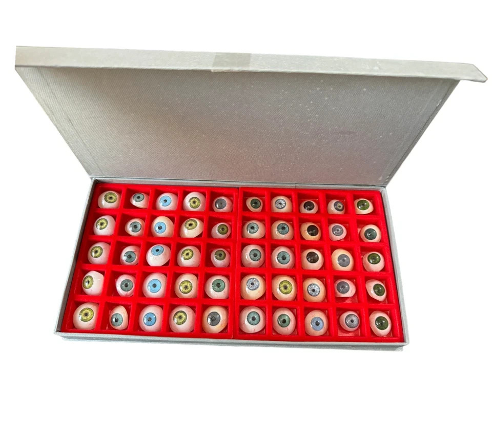 Vintage Human Prosthetic Eye 50 Pc eye Different shade Antique Glass Artificial