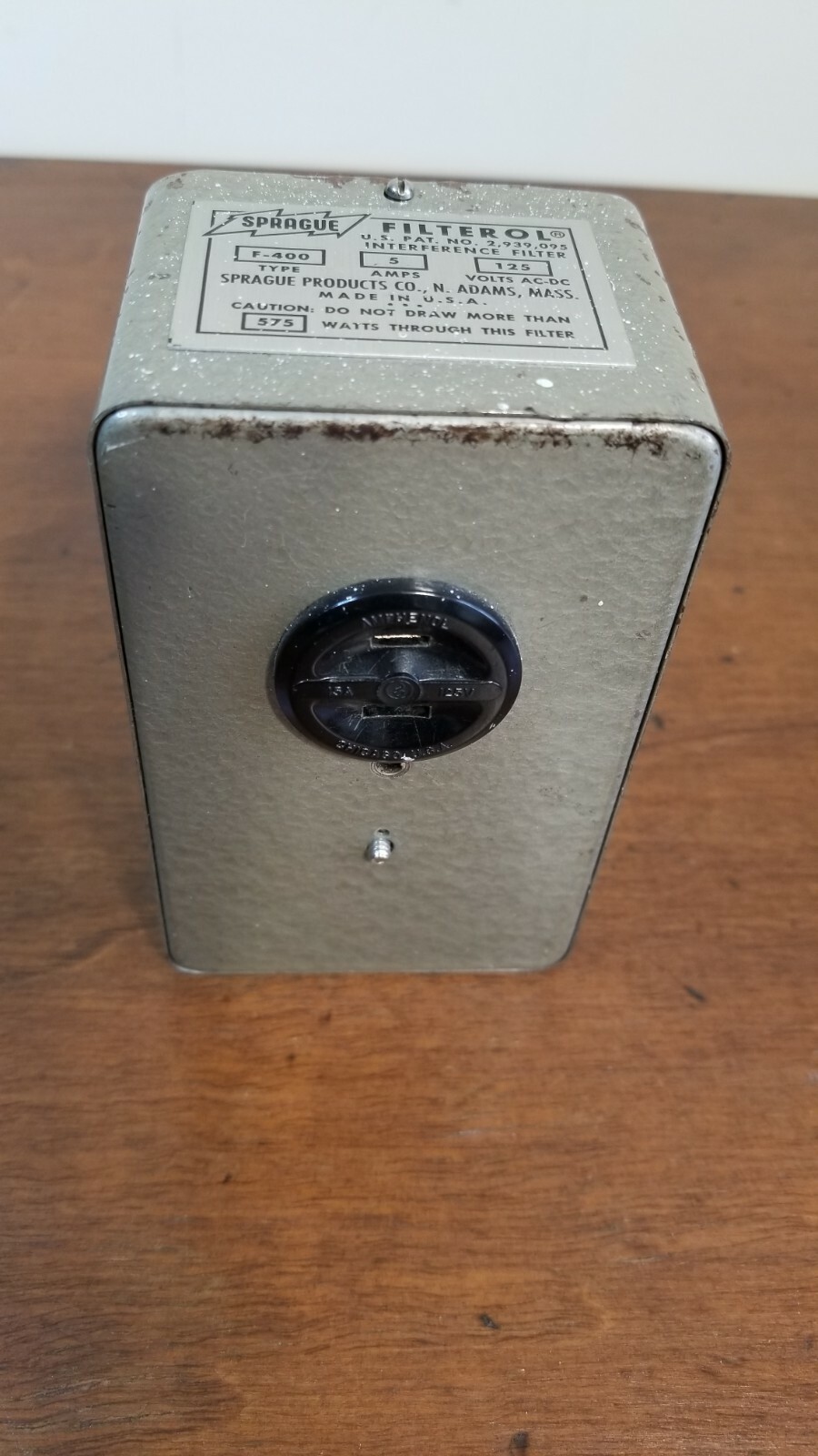 Sprague F-400 Filterol interference filter, 5 amps, 575W TESTED / WORKING