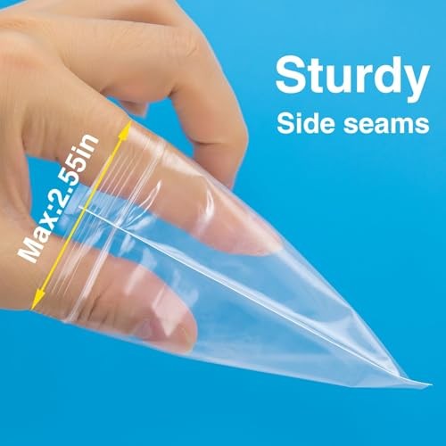 400pcs Clear Resealable Zip Bags 3 x 4 Inch 2 Mil Plastic Jewelry Storage Pouche