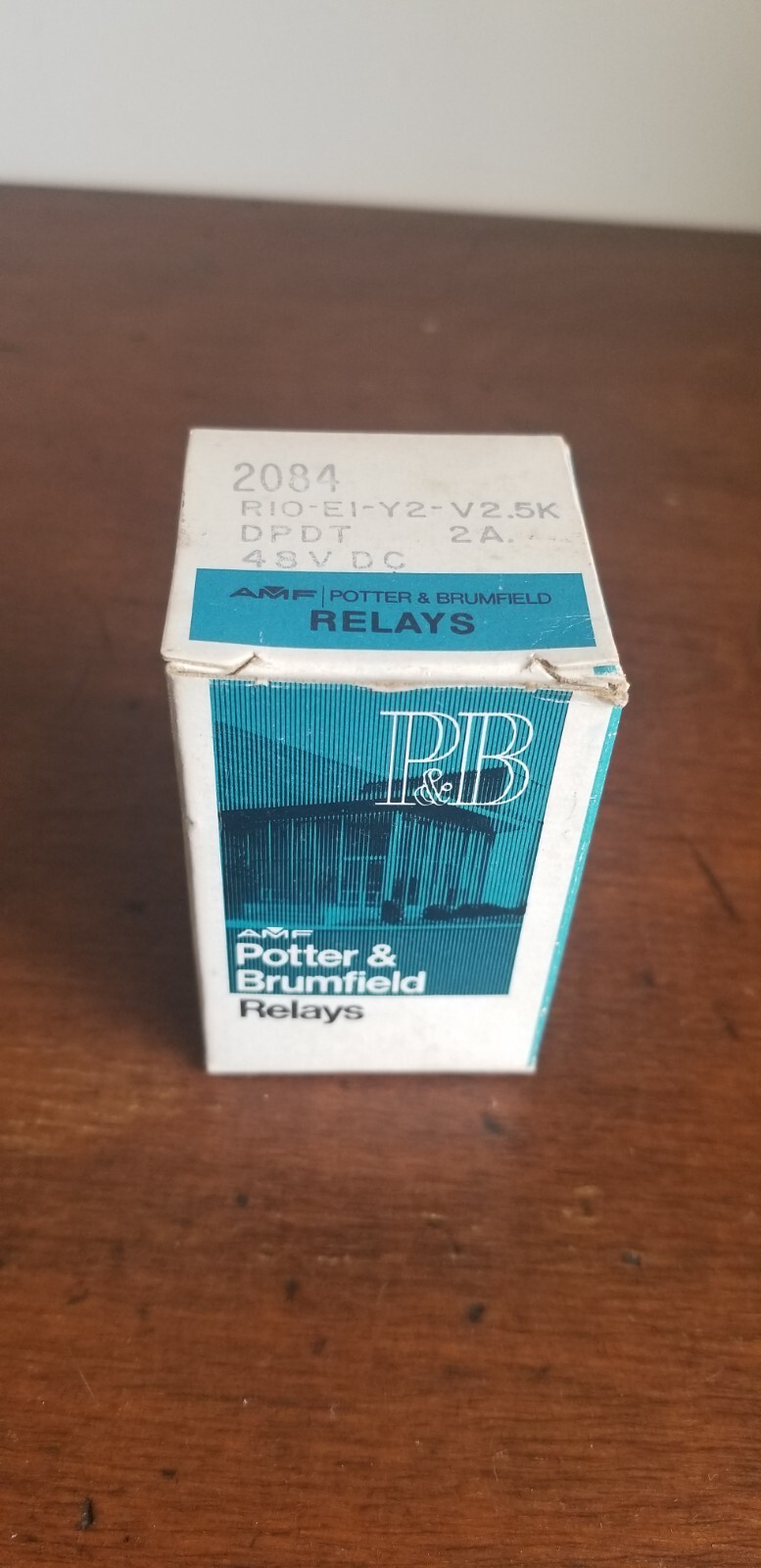Vintage Potter & Brumfield Coil Relay 2084 RIO-E1-Y2-V2.5K 48V DC 2A